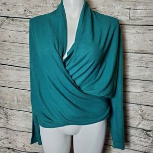 Loft Outlet Long Sleeve Green Top Size XL NWT